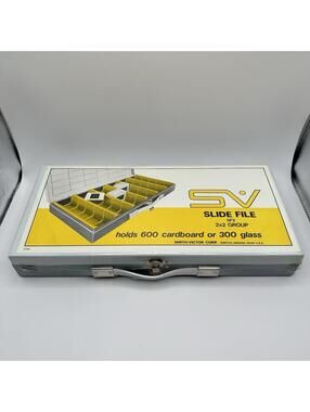 Smith-Victor Slide File, SF2, Holds 600 Cardboard or 300 Glass Slides, BRAND NEW